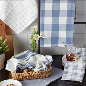 Mini torchon de cuisine 100% coton, séchage rapide, écologique, design à carreaux, durable - Product Image 3