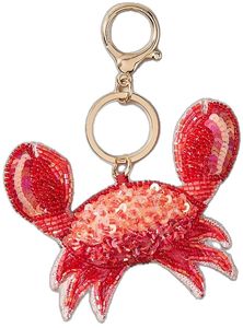 Elegant Handmade Eco-Friendly Classic Floral Embroidered Beaded <b>Keychain</b> Purse Backpack Keys Fashionable Embroidery - Product Image 4