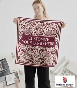 Prime Custom Printed Square Scarf Silk Feel Fashion Hijab <b>Head</b> <b>Wrap</b> Shawl Private Label OEM ODM Custom Textile Manufacturer - Product Image 6