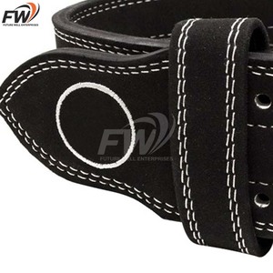 เข็มขัดพยุงหลังยกน้ำหนักแบบสั่งทำพิเศษ หนัง/หนังแกะ กันลื่น คุณภาพพรีเมียม สำหรับยกน้ำหนัก สีพื้น - Product Image 4