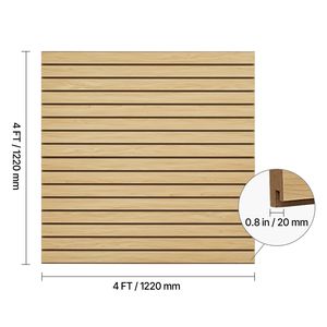 Pannelli Slatwall in MDF 4x4 piedi per Garage, Design Modulare, Facile Installazione, Regolabili, Effetto Legno Naturale, per Scaffalature Garage 4x4 - Product Image 2