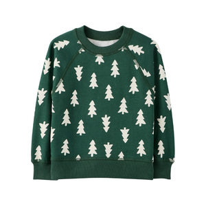 Sweat-shirt décontracté à col rond pour bébé garçon, imprimé intégral, en polyester/coton, tricot French Terry, coupe ample - Product Image 4