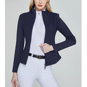 Women's Elite Dressage Equestrian Competition Jacket Genuine Leather Breathable Moisture Wicking Formal Show <b>Coat</b> - Product Image 6