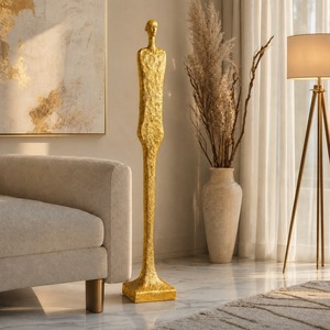 Jaffs Exports Gold Plated Aluminium Figurative Sculpture Tabletop Artistic Modern Design Handmade Eco-Friendly <b>Figure</b> Decor for - Product Image 3