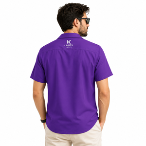 เสื้อเชิ้ตฮาวายแบบสั่งทำสำหรับผู้ชาย ผ้าโพลีเอสเตอร์พรีเมียม พิมพ์ลายแบบซับลิเมชั่น คอปกแบบแคมป์ ลวดลายทรอปิคอล เหมาะสำหรับใส่ไปเที่ยวพักผ่อน สไตล์ลำลอง รับผลิตแบบ OEM - Product Image 4