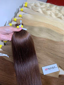 Extensiones de Cabello Humano Virgen Vietnamita NASA al por Mayor, 100g, Trama Única, Puntas Completas, Todos los Colores - Product Image 1