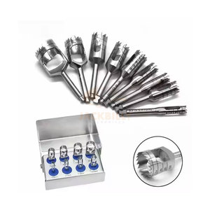 Kit de 8 Piezas de Brocas de Trepanación para Implantes Dentales de Alta Calidad, Juego de Brocas para Extracción de Hueso, Marcadores de Profundidad, Instrumentos Médicos Reutilizables - Product Image 1