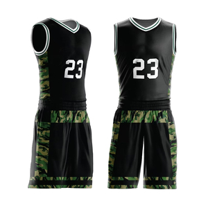 Best Selling Mens Basketball Uniform Jersey Shorts Set Breathable Sleeveless Plus Size Printed 100% Polyester - Product Image 5