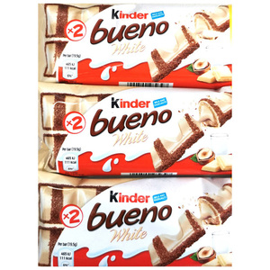 Barra de Chocolate Blanco Kinder Bueno de 43g, Snack de Chocolate Blanco Muy Barato al por Mayor para Exportación, Oblea Crujiente a Precio Económico - Product Image 4