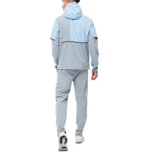 Custom Men's Sportswear Windbreaker Tracksuit New Polyester Activewear Streetwear Reflective Breathable Printed Washed - Product Image 4
