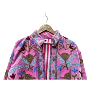 Best Quality New Design Handmade <b>Velvet</b> Suzani Embroidery <b>Jacket</b> Unique Bohemian Style <b>Women's</b> Reversible Waterproof <b>Jacket</b> Soft - Product Image 5