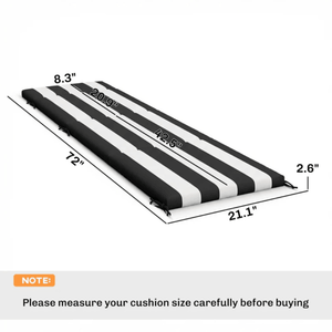 Coussin de chaise longue d'extérieur de qualité supérieure, oreillers et coussins d'extérieur - Product Image 2