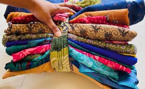 Saris en soie vintage pour femmes – Saris indiens traditionnels en tissu ethnique avec artisanat tissé à la main, élégants pour mariages et occasions festives - Product Image 2
