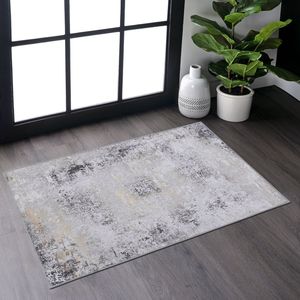 Tappeto Lavabile MAVAL Gold 2 X 3, Grigio+Oro, Set di Tappeti e Zerbini - Product Image 1