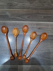 Cuchara de Sopa de Madera Vietnamita Hecha a Mano con Mango de Hoja, Cucharón de Cocina Rústico, Utensilios de Mesa Artesanales de Vietnam - Product Image 3