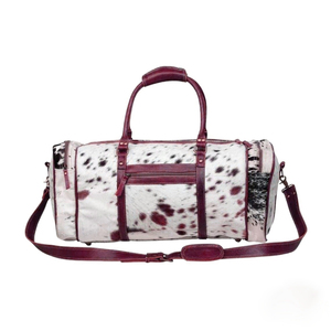 กระเป๋าเดินทางแบบดัฟเฟิลกระเป๋าเดินทาง, เสื้อผ้ากีฬาหนังแท้พับเก็บได้น้ำหนักเบา - Product Image 3