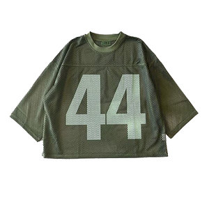 Women's Black <b>Mesh</b> <b>Crop</b> <b>Top</b> Crew Neck Short Sleeve Breathable Sporty T-Shirt With Logo Print - Product Image 3