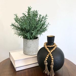 2 Pack Small Fake Rosemary Potted Artificial Plants Home <b>Kitchen</b> Bathroom Farmhouse Coffee Table Dec <b>for</b> <b>Shelf</b> Desk <b>for</b> - Product Image 3