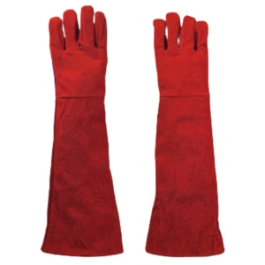 Reinforced Gun Palm Cowhide Split Leather Welding Safety Gloves Heat and <b>Fire</b> Resistant for Hand Protection Gloves - Product Image 3