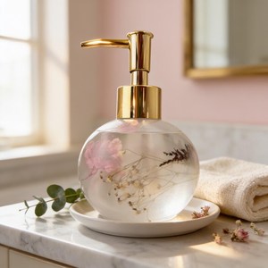 Luxury Handmade Resin Washroom <b>Accessories</b> with Elegant Countertop <b>Bathroom</b> <b>Accessories</b> <b>Set</b> for Modern Interiors Use from India - Product Image 2