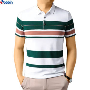 Ropa Deportiva Unisex, Colección de Verano, Nueva Camiseta Polo a Rayas para Hombre, Estilo Formal Bordado, Tallas Grandes, Gran Venta - Product Image 1