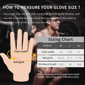Gants de sport demi-doigts en néoprène noir avec sangle de poignet réglable unisexe pour musculation et fitness - Product Image 3
