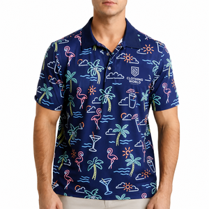 CLOTHING WORLD INDUSTRY Camiseta de Manga Corta de Punto con Estampado Digital Premium para Hombre y Mujer, Transpirable, Informal de Verano, 100% Algodón - Product Image 1