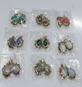 Cuentas de piedra GS Aleación de Metal mujer moda étnica Boho moda joyería pendientes para regalar uso - Product Image 1