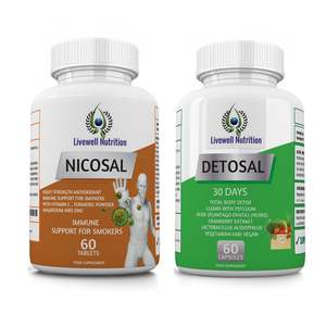Livewell Nutrition Nicosal Detosal Supplément Duo 60 Comprimés 60 Gélules Soutien Immunitaire et Détoxifiant - Product Image 1