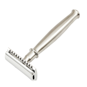 Reusable Eco Double <b>Edge</b> Safety Razor with Wood Handle Stainless Steel Blades for Face Bikini & Body Shaving - Product Image 1