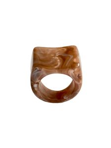 <b>Chunky</b> Round Resin Craft Acrylic Oversized Finger Band Bold Statement Lightweight Handmade Fashion <b>Ring</b> Women - Product Image 4