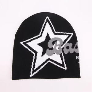 Sialkot Made Beanie Hat Knit <b>Winter</b> <b>Cap</b> With Logo Embroidery Street Style Unisex Adult 56-58CM Casual Wear Beanie Wear - Product Image 2