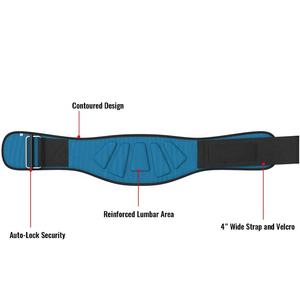 Vente en gros Ceinture d'haltérophilie en néoprène unisexe personnalisée 6 pouces de large Ceinture de gymnastique avec verrouillage automatique Soutien du dos des femmes pour l'haltérophilie - Product Image 3