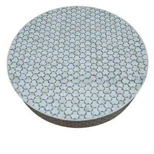 Mesa con Incrustaciones de Hueso de ILAHI, Diseño Moderno con Detalles de Ágata, Almacenamiento Portátil, Muebles para el Hogar - Product Image 1