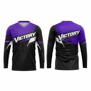 Maillot de motocross personnalisé, fabricant OEM, pour hommes, pour moto tout-terrain, MX, enduro, VTT, chemise de moto à manches longues - Product Image 3