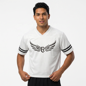 <b>V</b>-<b>Neck</b> Regular Sleeve <b>T</b>-<b>Shirt</b> <b>Oversized</b> Loose Fit Knitted Solid White Men's Casual 100% Polyester Eco-Friendly Breathable Quick - Product Image 6