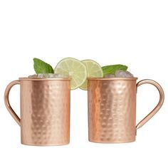 Taza de Cobre Martillado de Lujo para Cócteles, Moscow Mule, para Whisky, Cerveza, Jugo y Accesorios de Bar y Cocina - Product Image 2