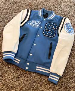 <b>Men</b>’s Varsity College <b>Jacket</b> Wholesale Blank Custom Logo Plain Letterman Varsity <b>Jacket</b> for <b>Men</b> Streetwear - Product Image 1