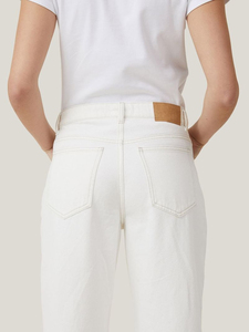 Best Quality <b>Women's</b> Cotton 2026 <b>White</b> Relaxed Wide <b>Jeans</b> Breathable Customized Logo Design <b>Women</b> Denim Pant OEM Serviced - Product Image 3