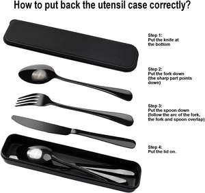 Ensemble de couverts en acier inoxydable écologiques et durables à brillance intense pour des toast mémorables, des plats délicieux, durables et compatibles lave-vaisselle - Vente en gros - Product Image 3