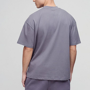 T-shirt homme coupe ample respirant et écologique, nouveau style 2026, col rond de haute qualité, logo personnalisé sérigraphié, couleur personnalisable - Product Image 4