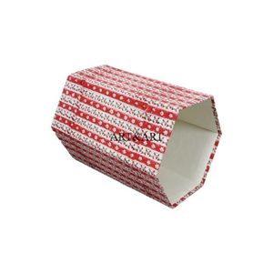 Cubo de papel y cartón hecho a mano, cubierto con estampado floral y envuelto en tela 100% algodón, ideas para decoración del hogar y la habitación. - Product Image 2