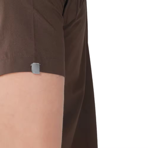 Conjunto de Uniforme Médico Marrón, Pantalones de Trabajo Rectos, Blusa de Manga Corta con Cuello en V, Ropa de Trabajo para Personal Hospitalario, Suministro al por Mayor B2B - Product Image 4