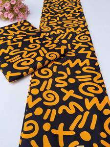 Tela Khanga con estampado de cera africana de alta calidad, Material de algodón del 100 por ciento para ropa y vestidos, proveedor de Isla de exportación Hitjem - Product Image 2