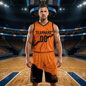 Uniforme de basket-ball personnalisé avec le nom de l'équipe, nouveau style, fabriqué en polyester 100 %, uniforme de basket-ball fabriqué au Pakistan - Product Image 5