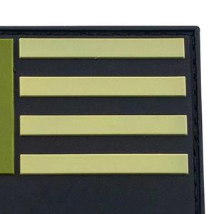 Custom 3D Embossed Rubber PVC <b>Sew</b>-<b>On</b> <b>Patches</b> with Nonwoven Felt Fabric for Clothing - Product Image 3