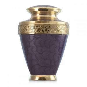 Urna Funeraria de Latón para Cenizas, Color Morado, para Adultos, Recuerdo Conmemorativo, Elegante, Duradera, de Primera Calidad - Product Image 1
