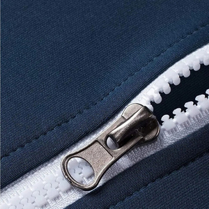 Conjuntos deportivos de 2 piezas para hombre, conjuntos de sudadera con capucha de manga larga y cremallera de un cuarto, chándal para correr, 100% algodón - Product Image 3