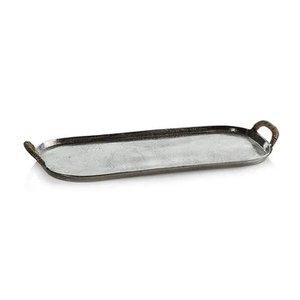 Handmade <b>Gold</b> Plated Metal <b>Serving</b> <b>Tray</b> With Hammered Finish Rectangular Design For Coffee And Snacks Aluminum <b>Serving</b> <b>Tray</b> - Product Image 3