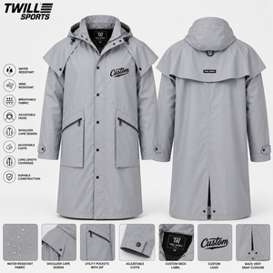 Manteau long imperméable en toile cirée vintage pour femme 2026 – Idéal pour l'équitation et les activités de plein air - Product Image 6